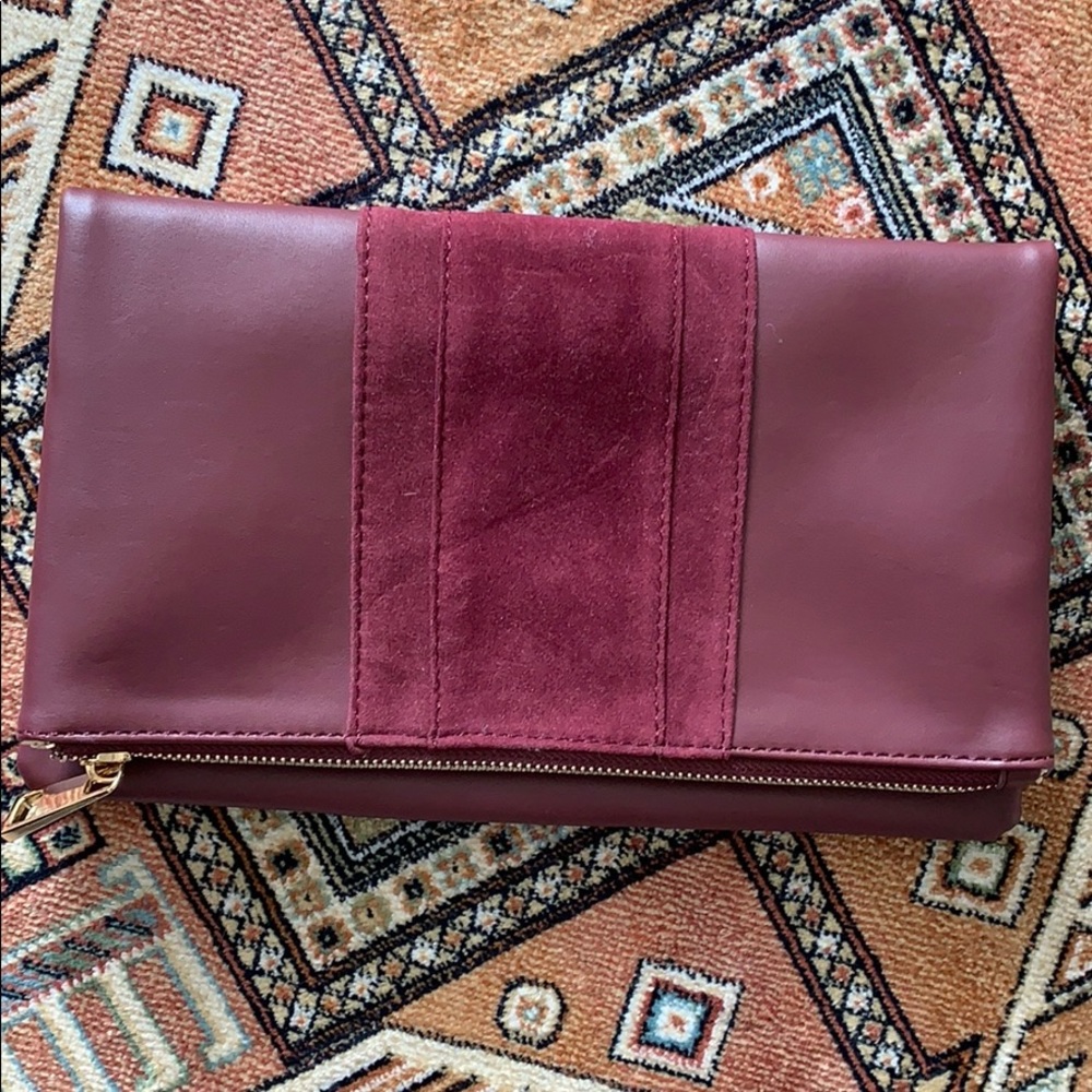 Summer and rose fold over clutch